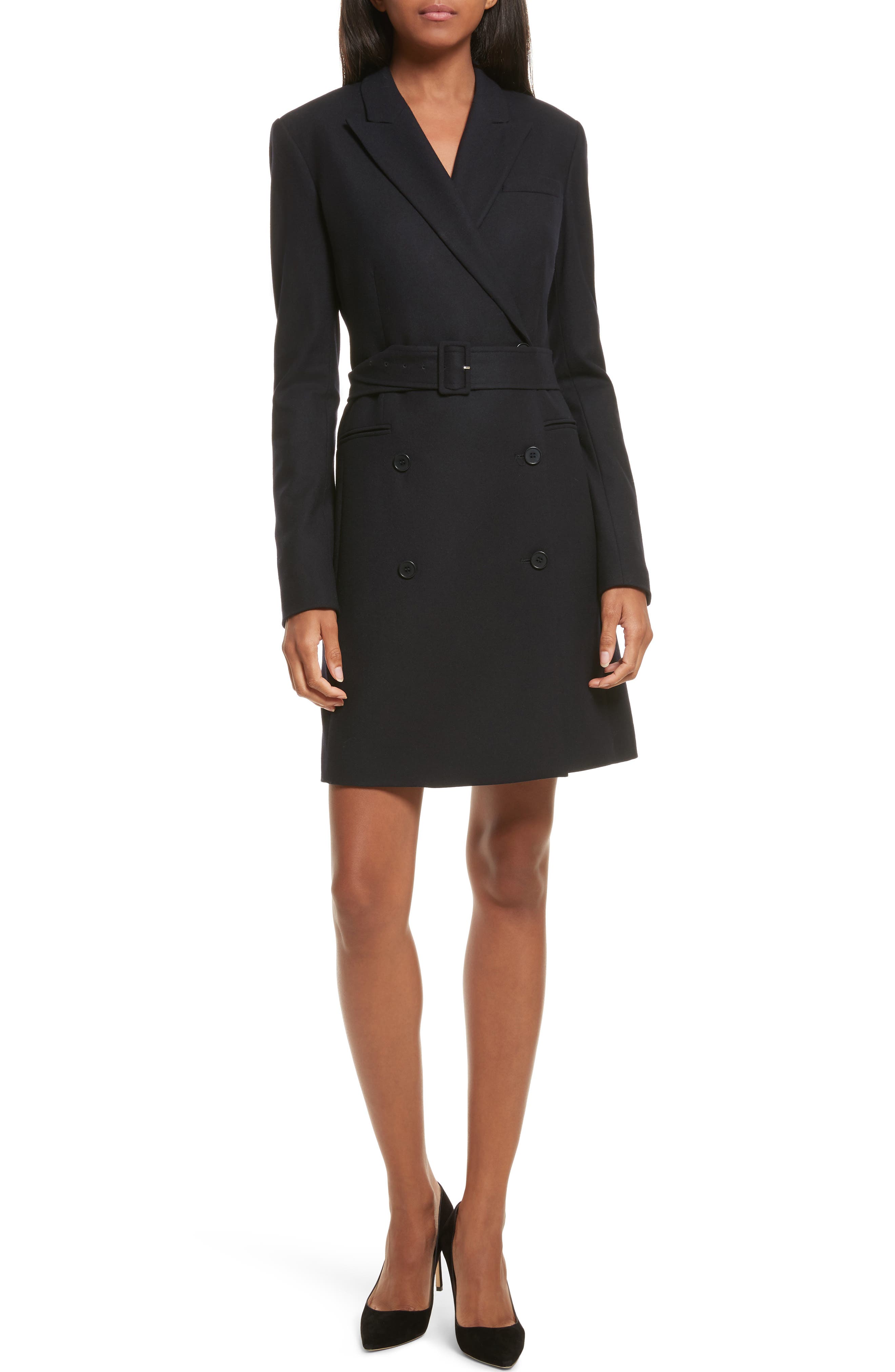 theory wool blazer dress