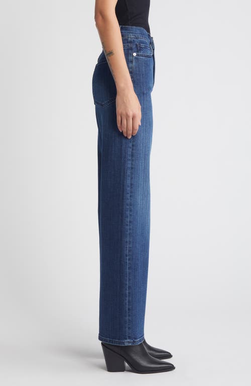 Shop Frame Le Slim Palazzo Ankle Jeans In Thunderstorm