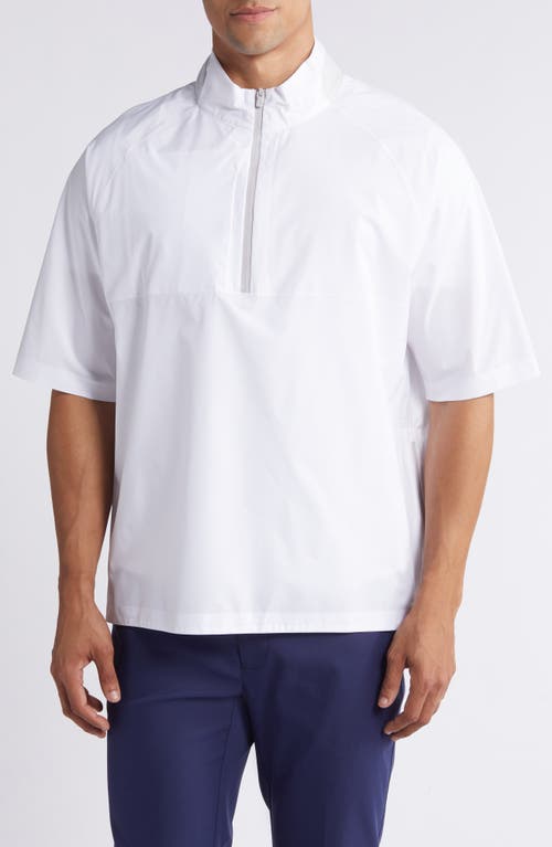 johnnie-O Stealth Stowable Short Sleeve Pullover Rain Jacket at Nordstrom,