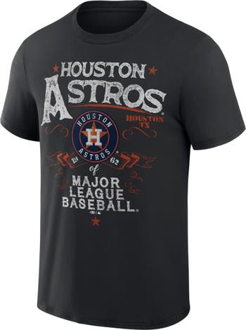 Houston Astros Darius Rucker Collection by Fanatics Team Color Raglan  T-Shirt - White/Navy