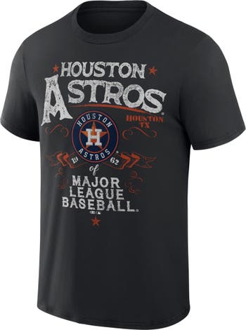 Men's Darius Rucker Collection by Fanatics White/Navy Houston Astros Team Color Raglan T-Shirt Size: Small