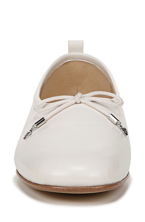 Shop Sam Edelman Ari Ballet Flat In Bright White