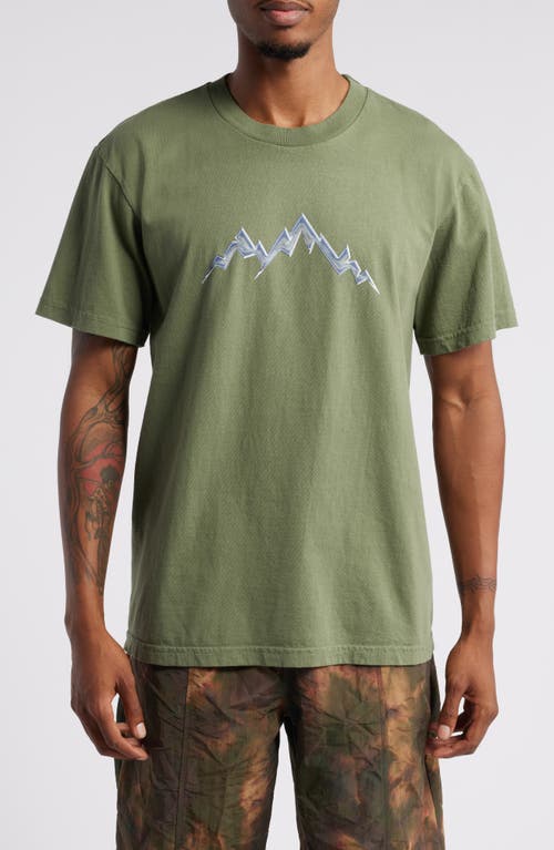 Shop Afield Out Alp Graphic T-shirt In Sage