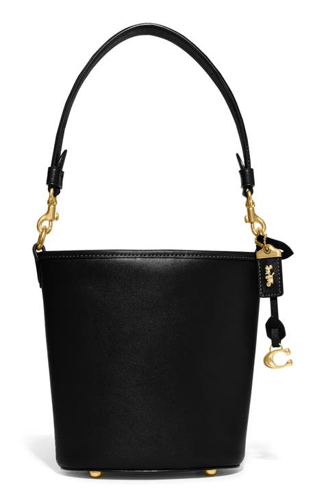 Fleming Soft Straw Mini Bucket Bag: Women's Designer Crossbody Bags