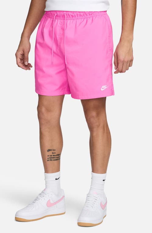 Nike Club Woven Flow Shorts In Pink