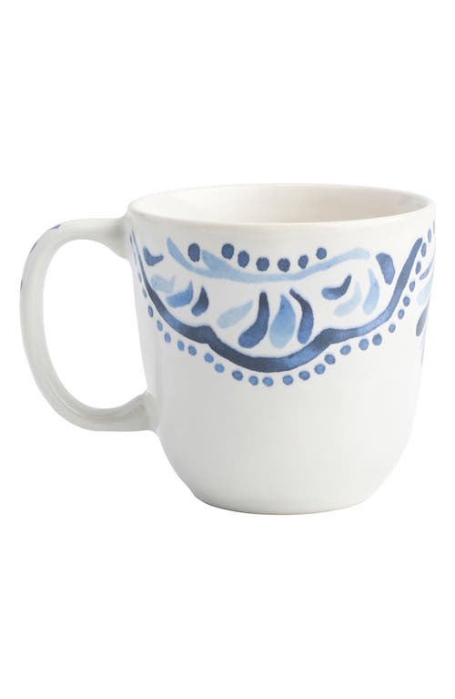 Juliska Wanderlust Collection - Iberian Journey Ceramic Coffee/Tea Cup in Indigo 