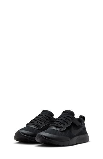 Shop Nike Kids' Tanjun Ez Sneaker In Black/black/black