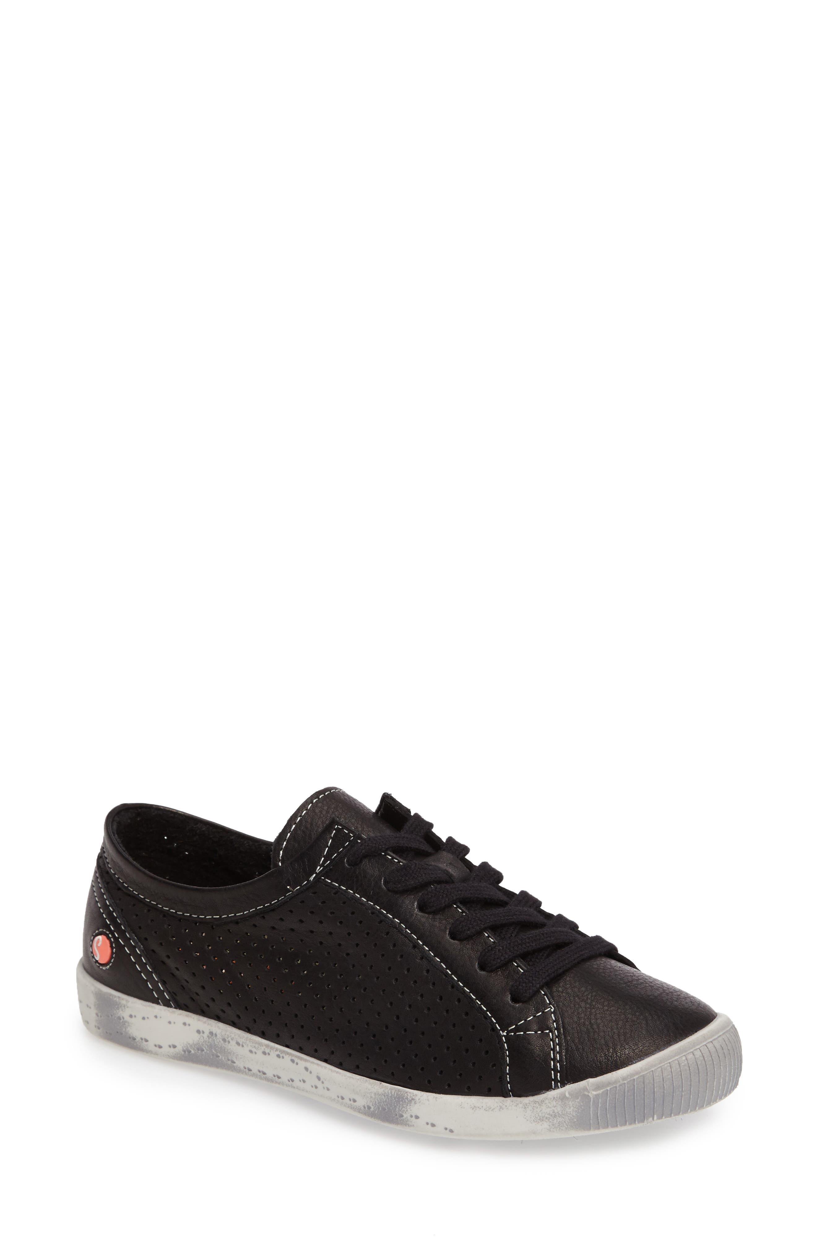 Softinos By Fly London Fly London Ica Sneaker In 000 Black Smooth Lea