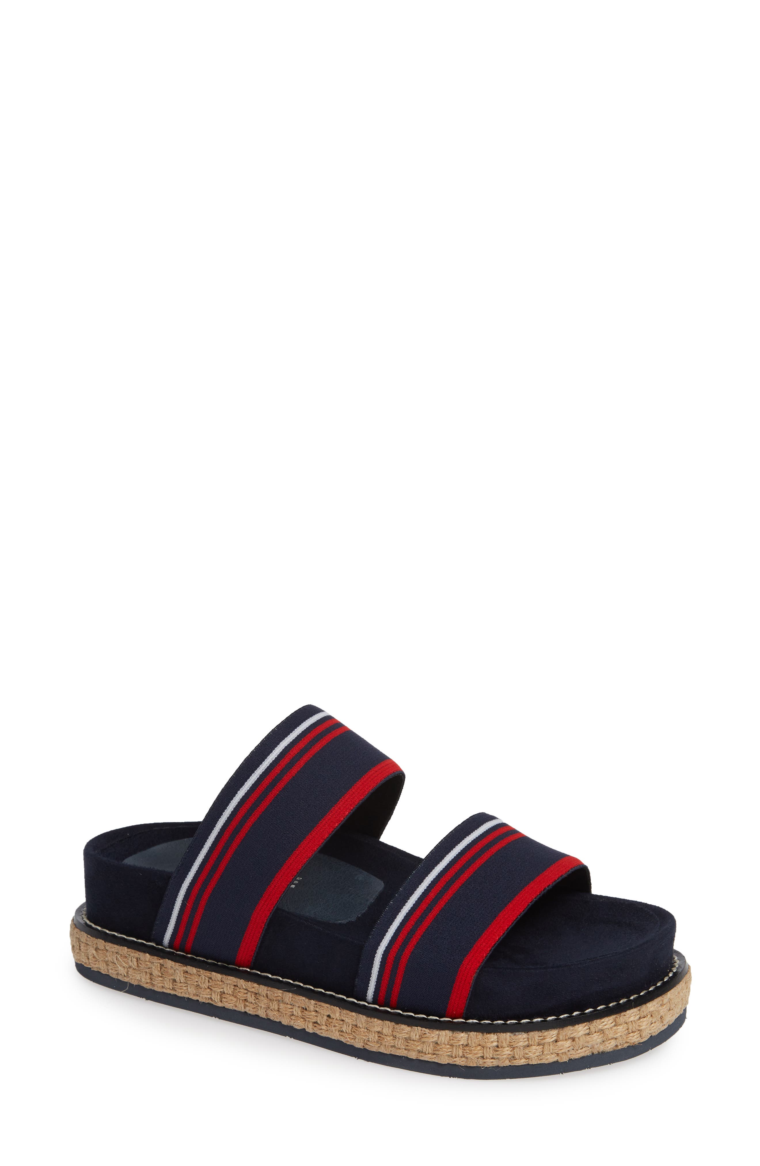 Alias Mae Jenna Platform Slide Sandal, Blue