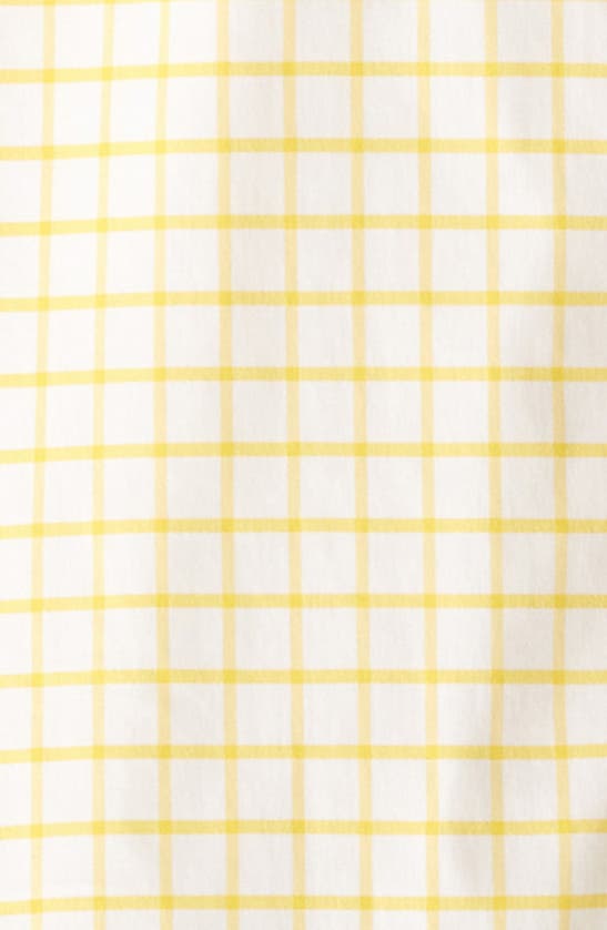 Shop Vineyard Vines Kids' On The Go Tattersall Plaid Button-down Shirt In Primrose Yellow Plaid