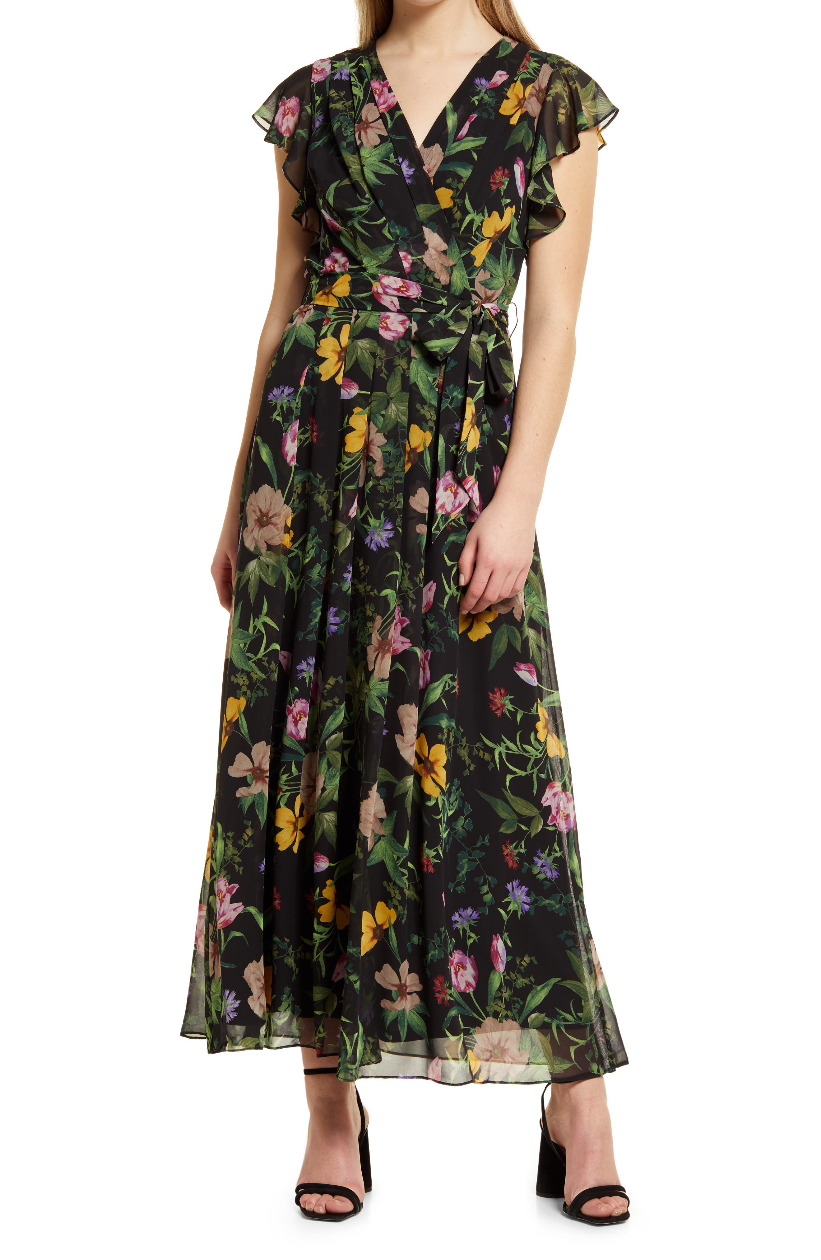 donna ricco floral dress