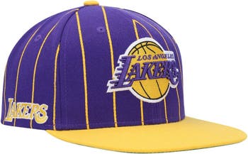 Men's Mitchell & Ness White/Purple Los Angeles Lakers Hardwood