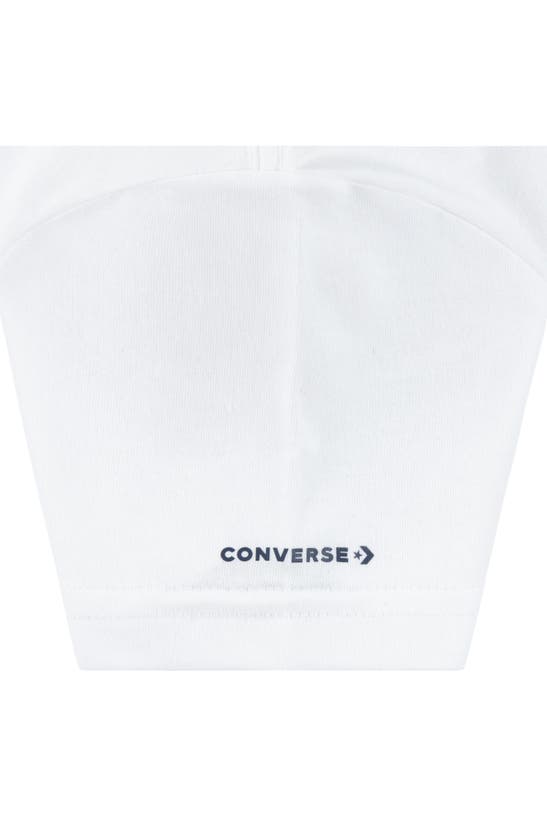 Shop Converse Kids' T-shirt & Shorts Set In White