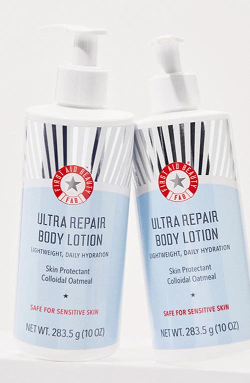 First Aid Beauty Ultra Repair Shea Butter & Colloidal Oatmeal Body Lotion Duo (limited Edition) $76 In No Color