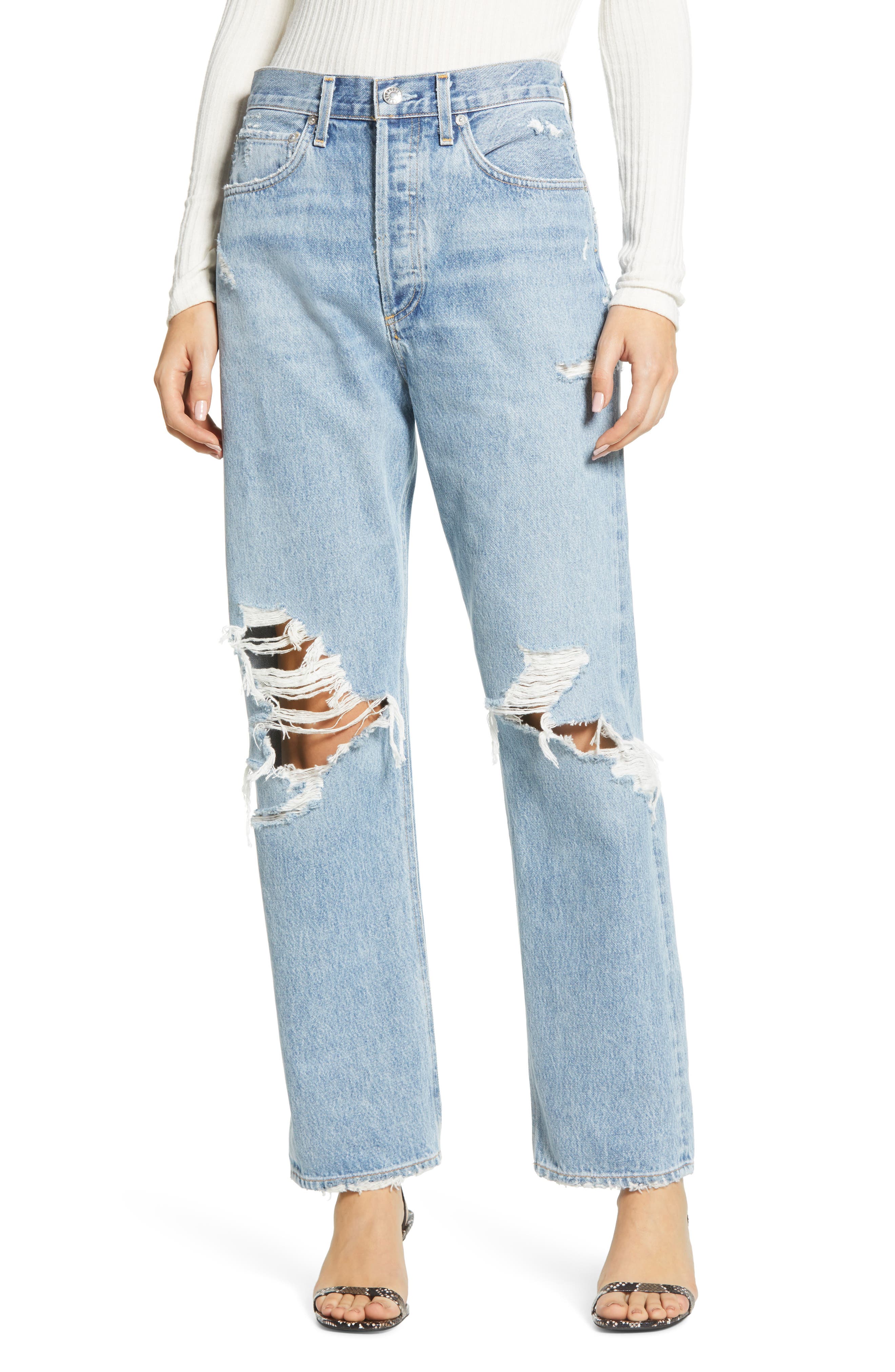 agolde ripped jeans