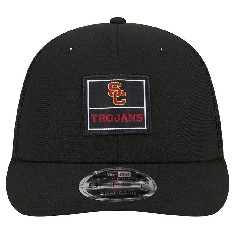 Shop New Era Black Usc Trojans Labeled 9fifty Snapback Hat