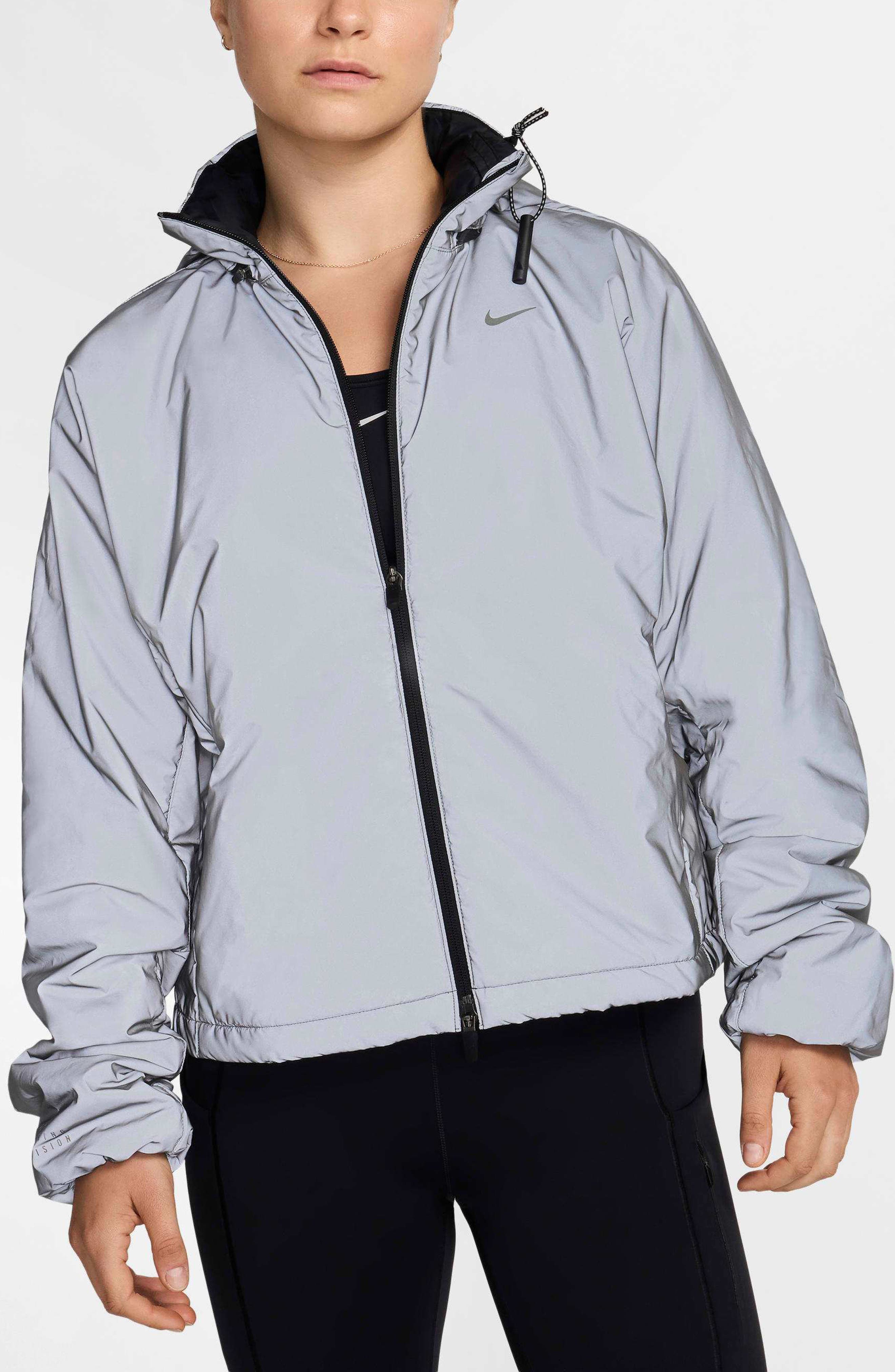 Nike Running Division Therma-FIT Reflective Running Jacket in Black/Reflective Silver Cover