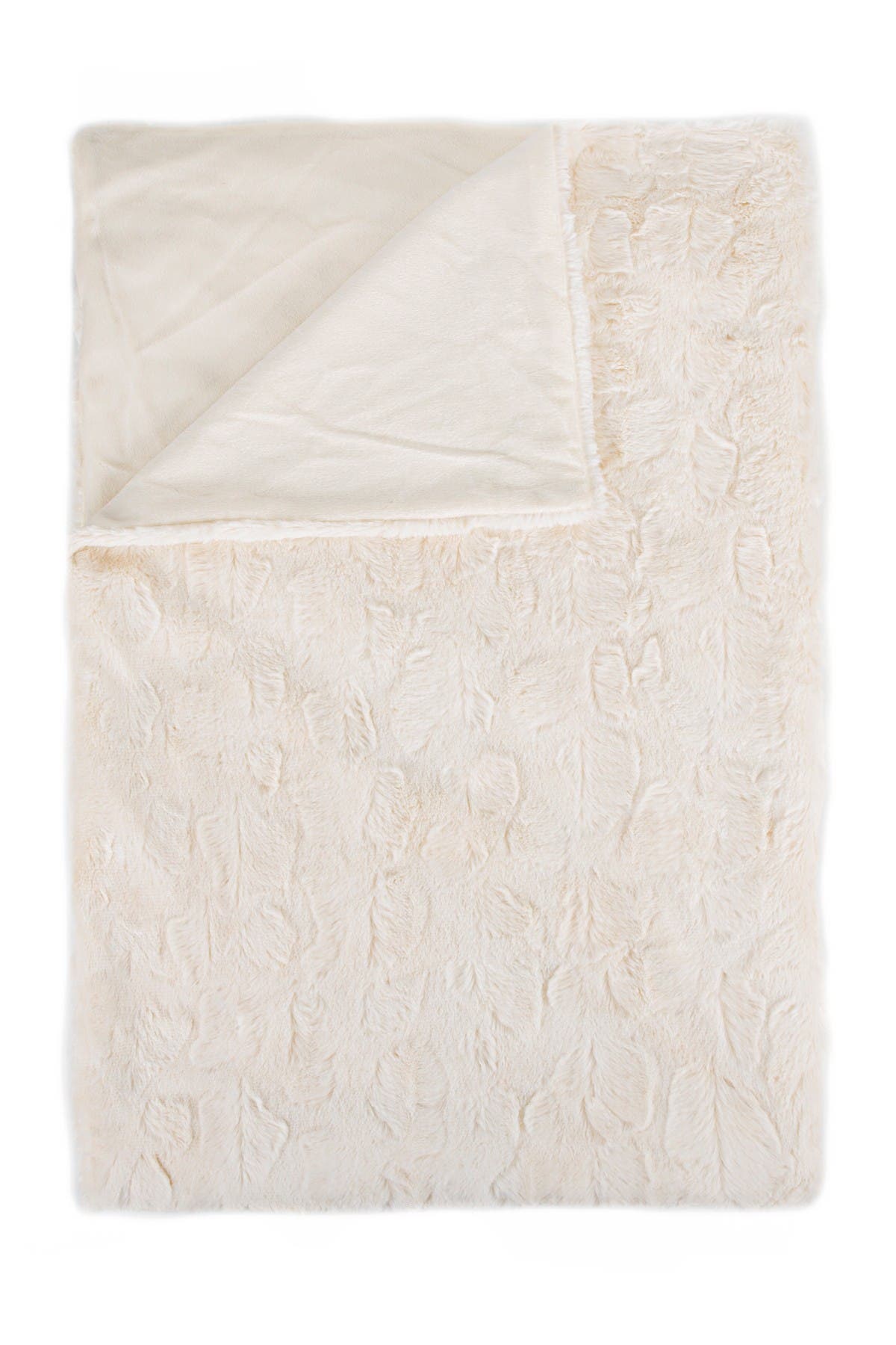 LUXE Reno Off White Faux Fur Throw 50 X 60 Nordstrom Rack