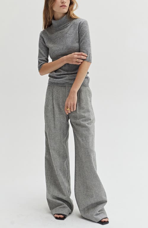 CRESCENT CRESCENT HERRINGBONE TROUSERS