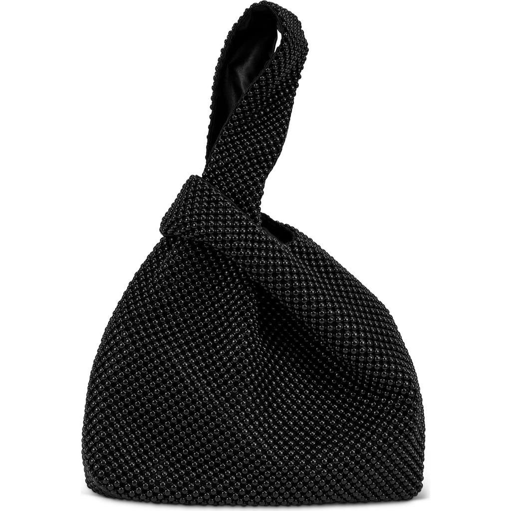 Jessica Mcclintock Logan Beaded Handbag In 08n-black