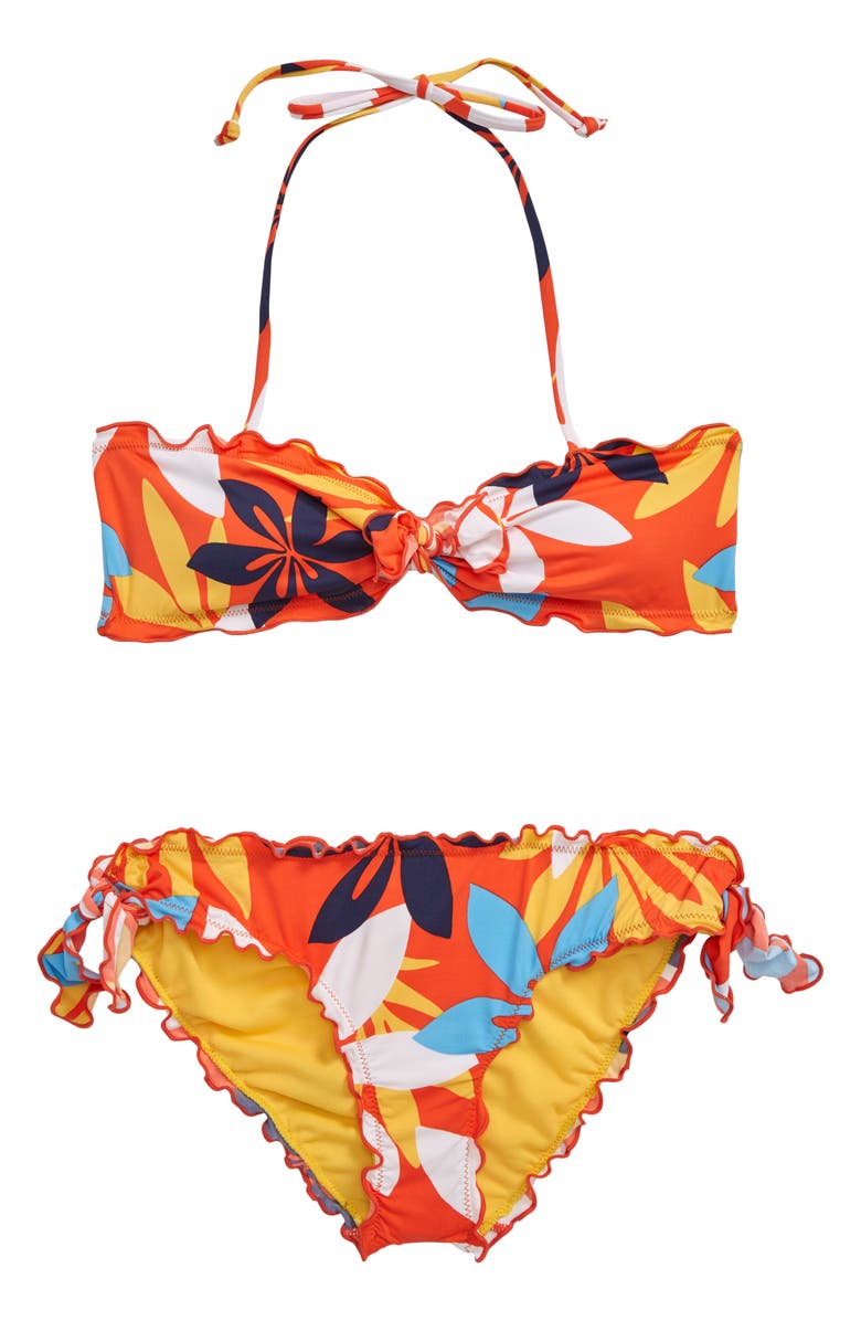 Hobie Bloomy Bandeau Two-Piece Swimsuit (Big Girls) | Nordstrom