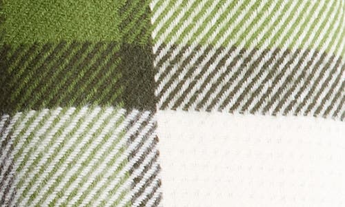 Hunter Heavyweight Reversible Plaid Scarf In Maa Green 301