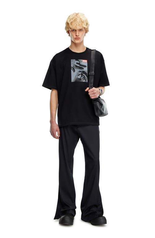 Shop Diesel ® T-boxt-k4 Graphic T-shirt In Black