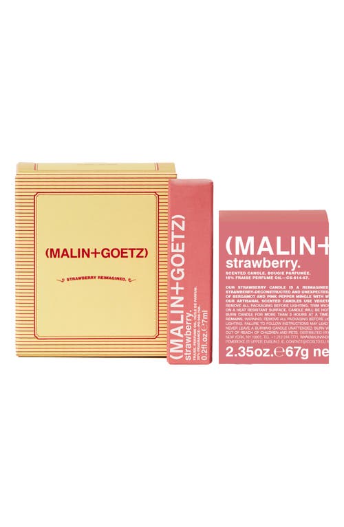 Shop Malin + Goetz Malin+goetz Strawberry Reimagined Fragrance Set $60 Value In No Color