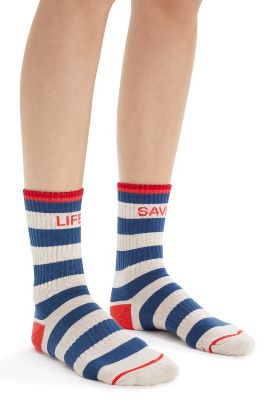 Mother Baby Steps Crew Socks In Life Saver