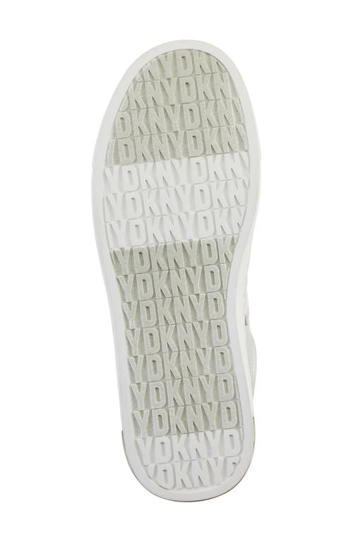 Dkny Women's Abeni Lace-up Low-top Sneakers In Silver