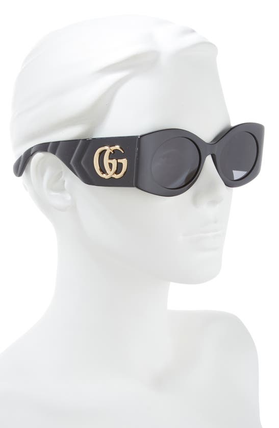 Gucci 53mm Square Sunglasses In Black Grey