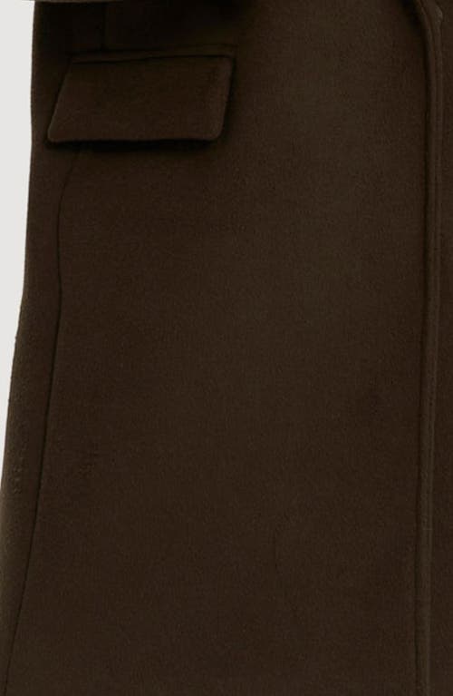 Noize Masa Notch Collar Coat In Uniform Green