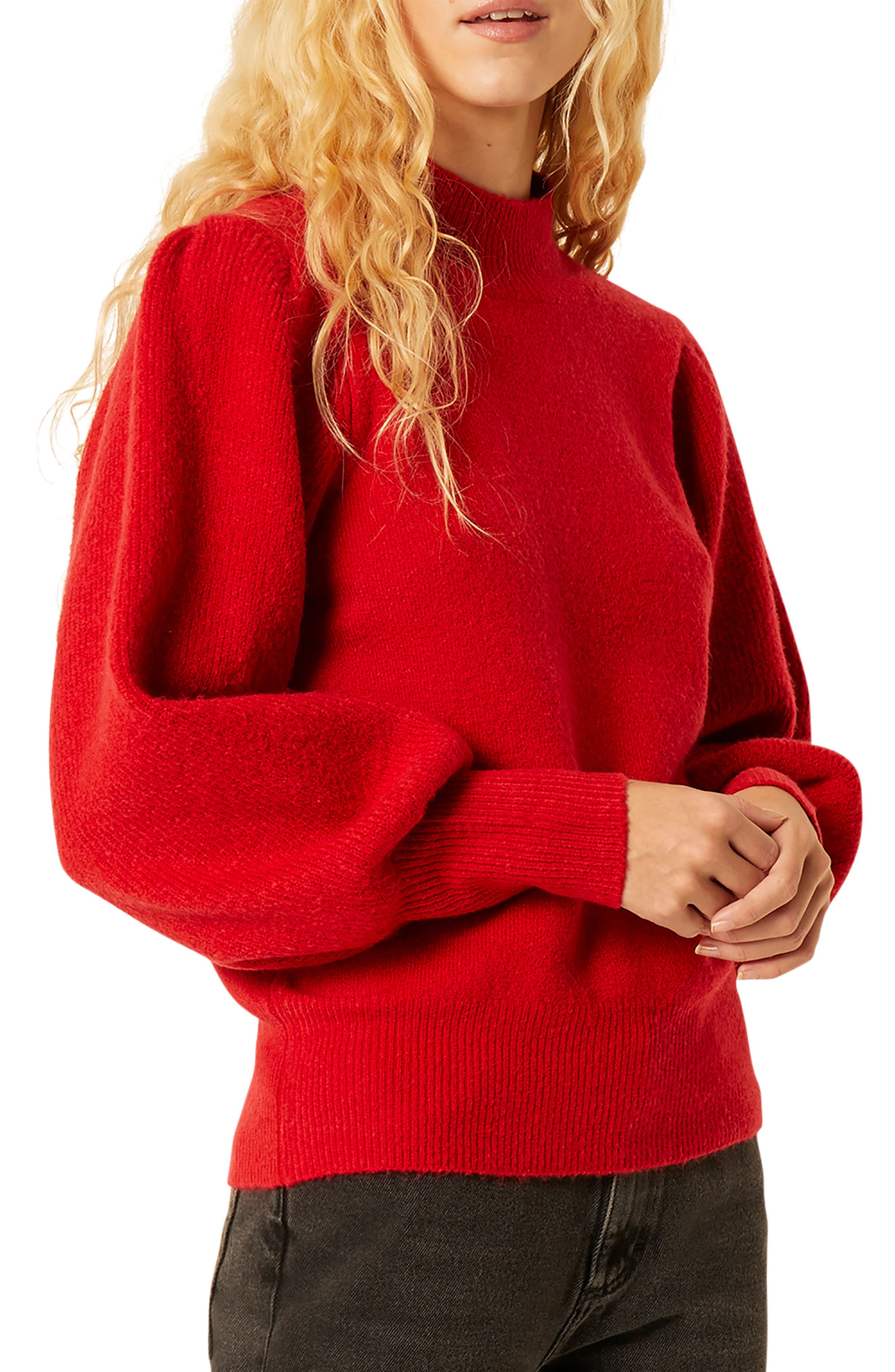 french connection red sweater