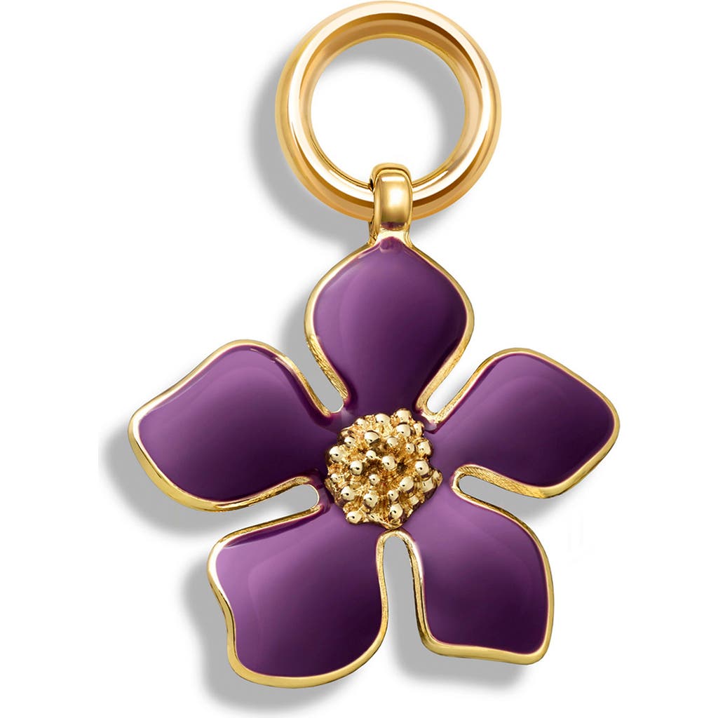 Carolina Herrera The Charm Accessory In Purple Peony