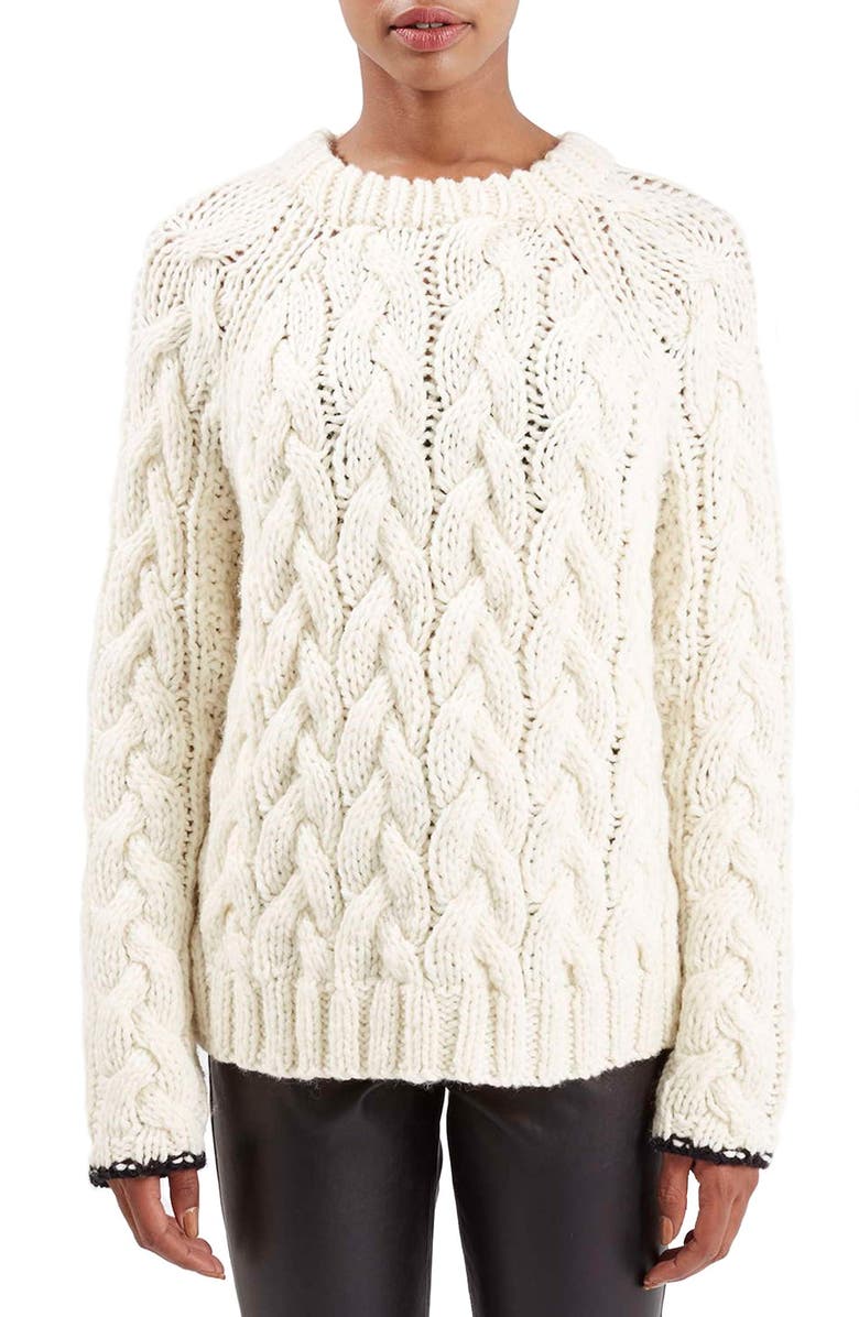 Topshop Boutique Chunky Cable Knit Sweater | Nordstrom