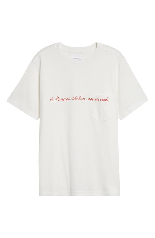 Shop Takahiromiyashita The Soloist Martini Pocket Graphic T-shirt In White