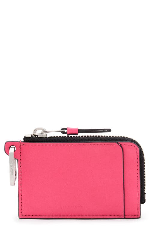 AllSaints Remy Wallet in Hot Pink at Nordstrom