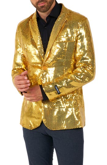 Opposuits Kids' Sequin Sport Coat In Gold