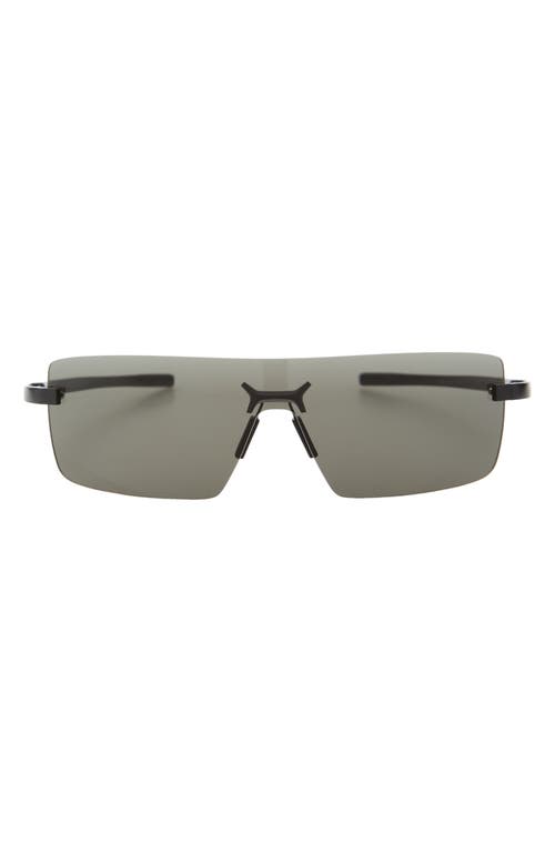 Tag Heuer Flex 136mm Mask Sunglasses In Black/smoke