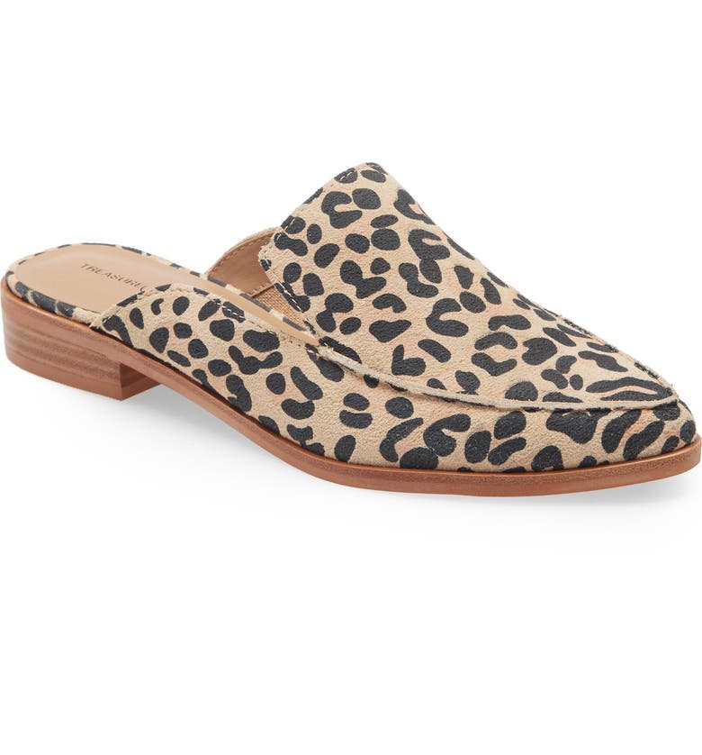 TREASURE & BOND Kallie Mule, Main, color, TAN LEOPARD PRINT