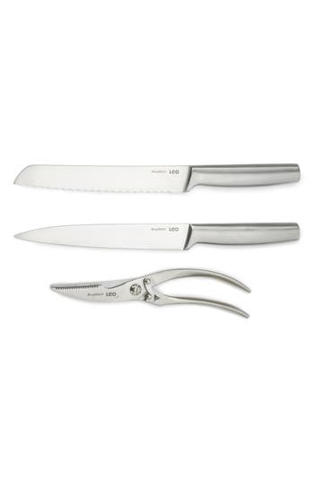 Berghoff Legacy 3-piece Stainless Steel Carving Knife Set In Silver