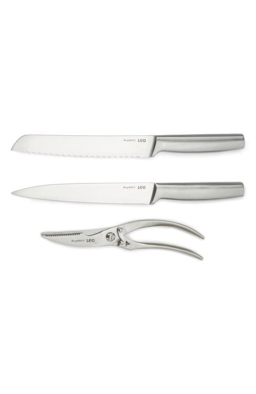 Berghoff Legacy 3-piece Stainless Steel Carving Knife Set In Silver