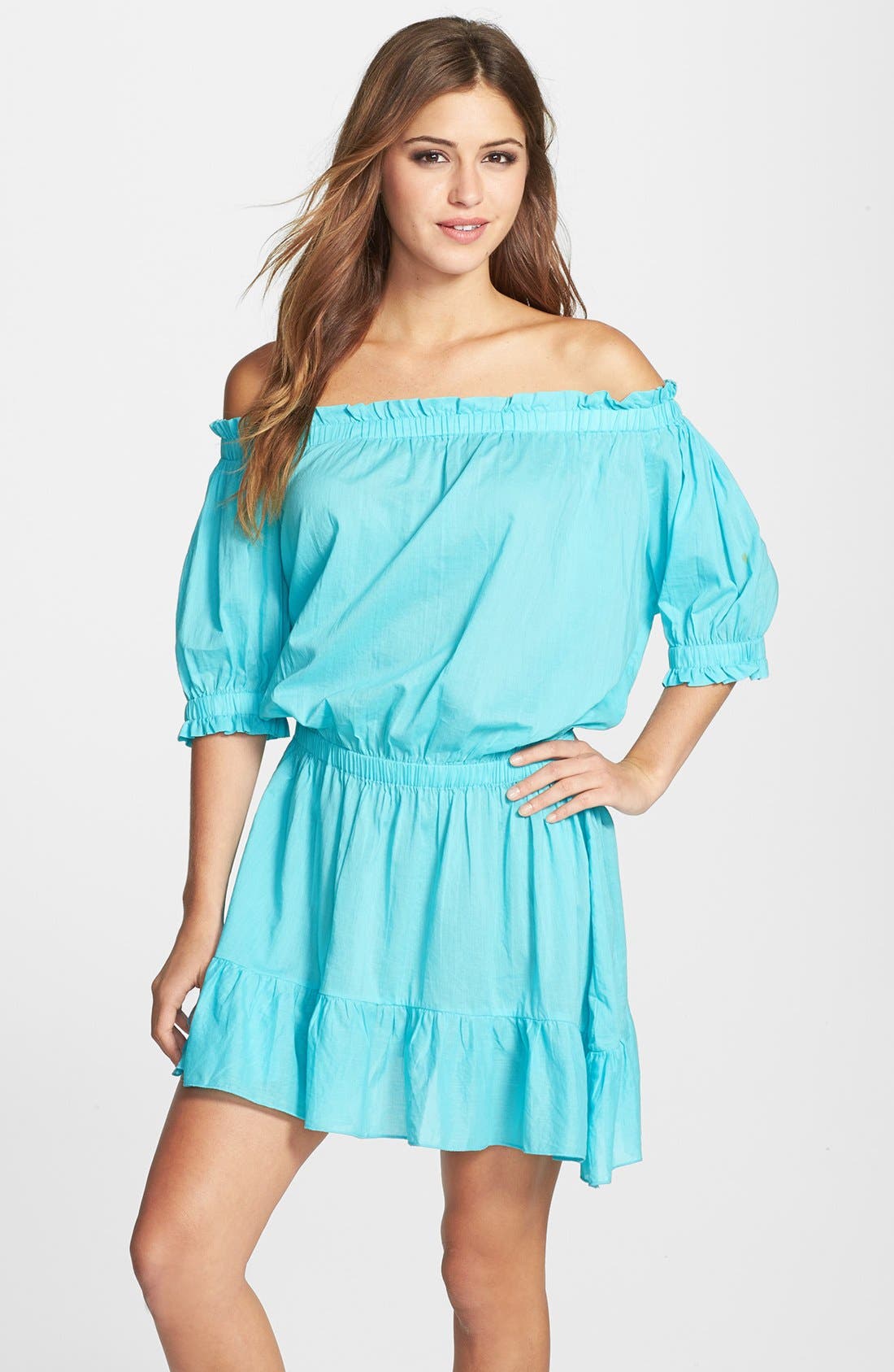 MICHAEL Michael Kors Off the Shoulder CoverUp Dress Nordstrom