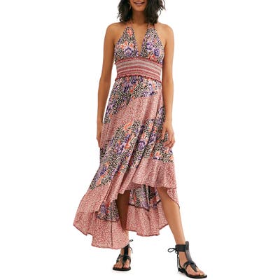 Free People Gabriella Halter Midi Dress, Red
