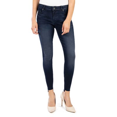 Kut From The Kloth Donna Step Hem Ankle Skinny Jeans, Blue