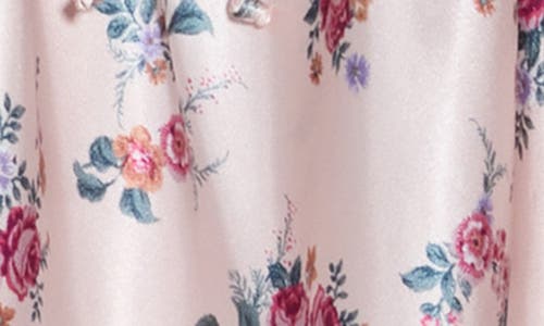 In Bloom By Jonquil Floral Satin Short Pajamas In Rose