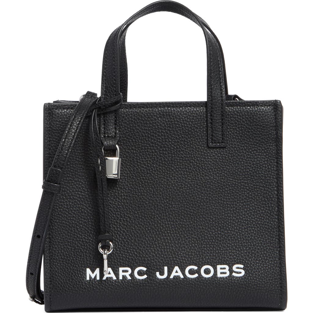 Shop Marc Jacobs Mini Grind Top Handle Satchel In Black