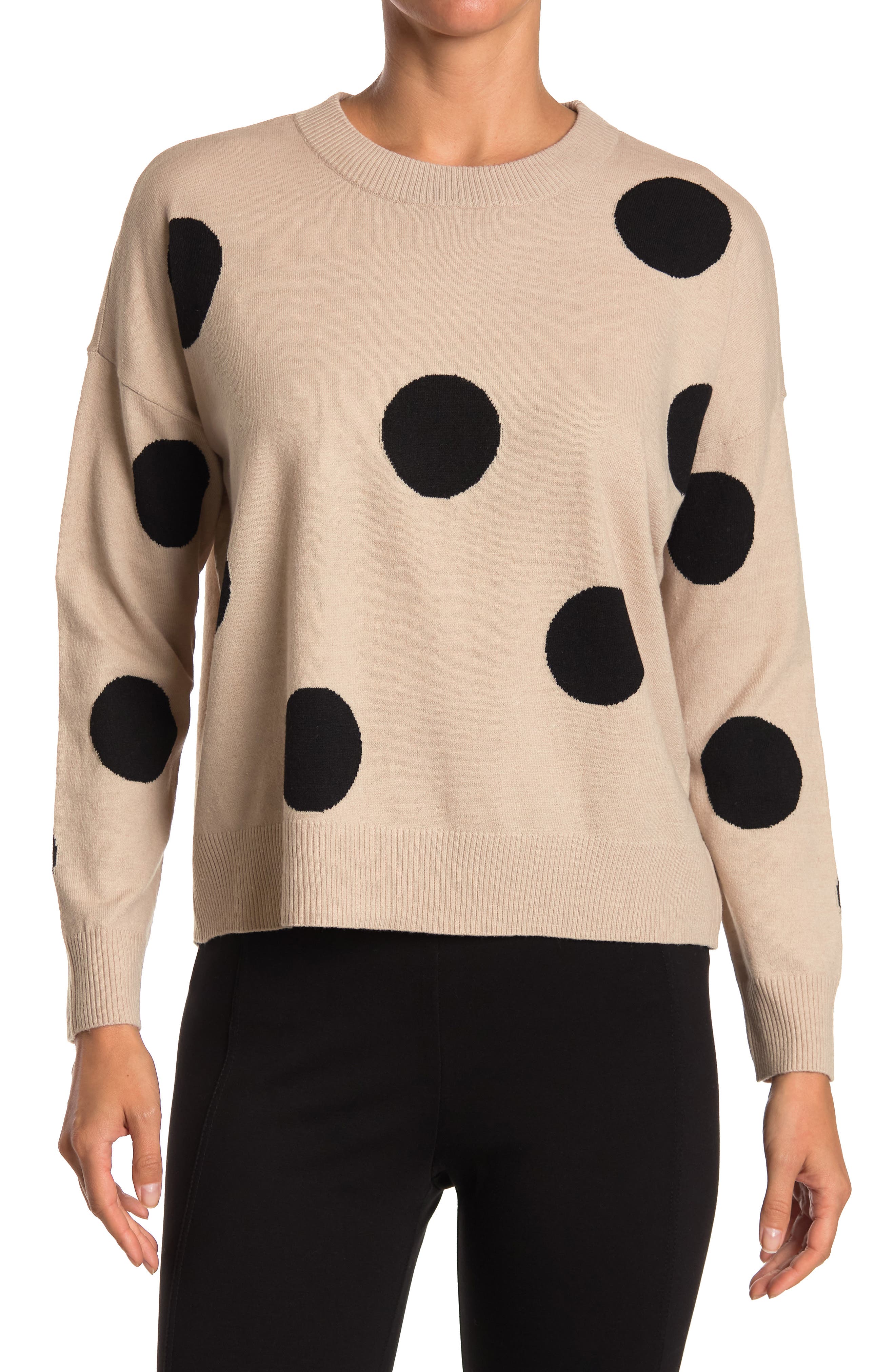 T Tahari Long Sleeve Crewneck Pullover 
