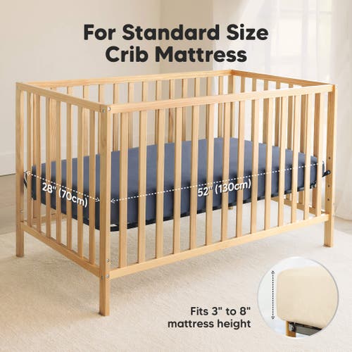 Keababies 2-pack Soothe [protect+] Waterproof Crib Sheets In Maritime