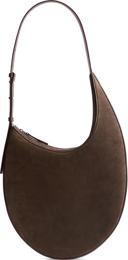 large suede hobo bag